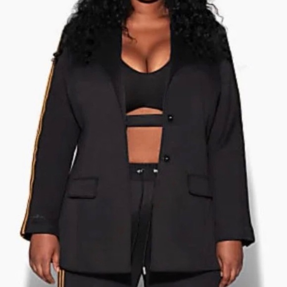 Adidas Ivy Park suit jacket black plus size 3X-4X - Picture 10 of 11